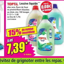 Norma TOPTIL Lessive liquide offre