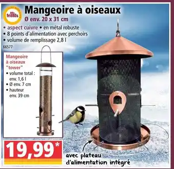 Norma Mangeoire à oiseaux offre