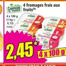 Norma CAMPAGNE DE FRANCE 4 fromages frais aux fruits offre