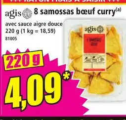 Norma AGIS 8 samossas bœuf curry offre
