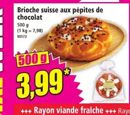 Norma Brioche suisse aux pépites de chocolat offre