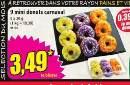 Norma 9 mini donuts carnaval offre