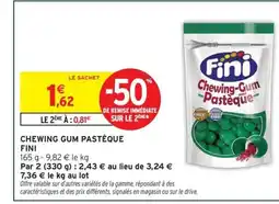 Intermarché Hyper FINI Chewing gum pastèque offre