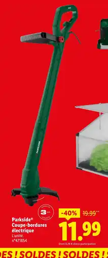Lidl PARKSIDE Coupe-bordures électrique offre