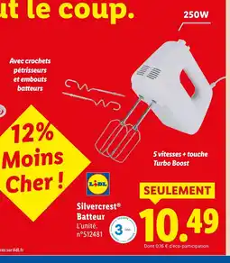 Lidl SILVERCREST Batteur offre