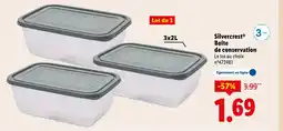 Lidl SILVERCREST Boîte de conservation offre