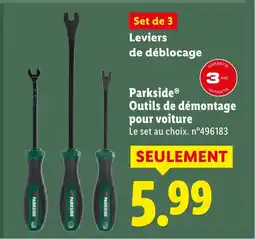 Lidl PARKSIDE Outils de démontage pour voiture offre