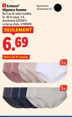 Lidl ESMARA Hipsters femme offre