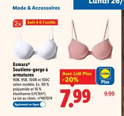 Lidl ESMARA Soutiens-gorge à armatures offre
