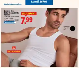 Lidl ESMARA Men Débardeurs côtelés homme offre