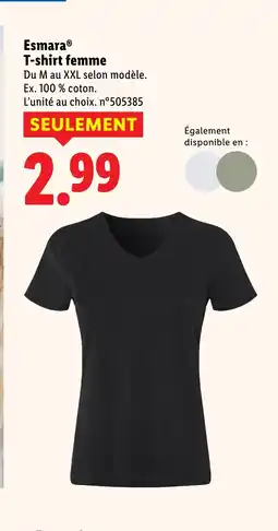 Lidl SMARA T-shirt femme offre