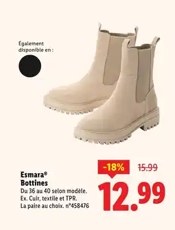 Lidl ESMARA Bottines offre