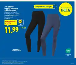 Lidl CRIVIT Legging technique Premium femme offre