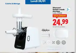 Lidl SILVERCREST Hachoir à viande 3 électrique offre