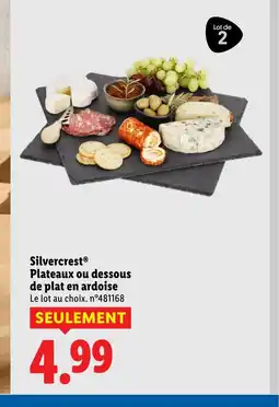 Lidl SILVERCREST Plateaux ou dessous de plat en ardoise offre