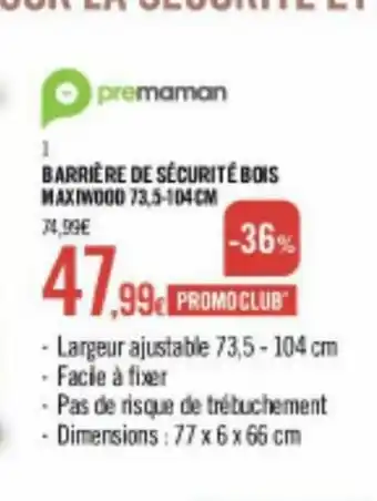 Orchestra Barrière de sécurité bois maxiwood offre
