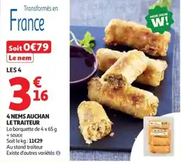 Auchan 4 nems auchan le traiteur offre
