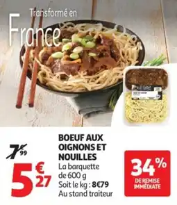 Auchan Boeuf aux oignons et nouilles offre