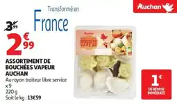 Auchan Assortiment de bouchées vapeur auchan offre