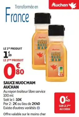 Auchan Sauce nuoc man auchan offre