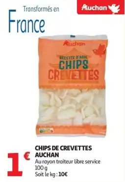 Auchan Chips de crevettes auchan offre
