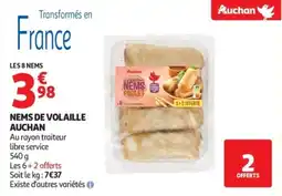 Auchan Nems de volaille auchan offre