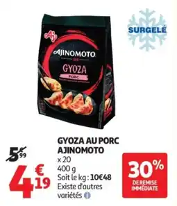 Auchan Gyoza au porc ajinomoto offre