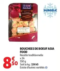 Auchan Bouchees de boeuf asia food offre