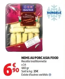 Auchan Nems au porc asia food offre