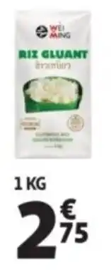 Auchan Riz gluant wei ming offre
