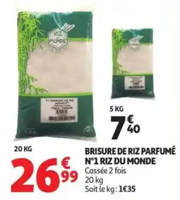 Auchan Brisure de riz parfumé n°1 riz du monde offre