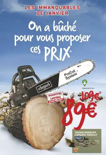 Bricomarché Tronçonneuse CSP5300 Procut offre