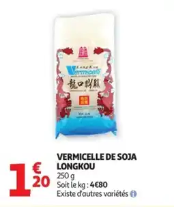 Auchan Vermicelle de soja longkou offre
