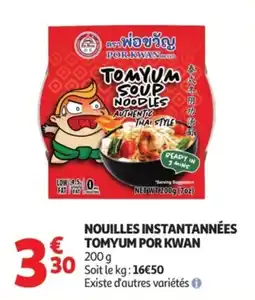 Auchan Nouilles instantannées tomyum por kwan offre