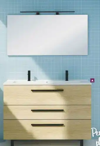 Bricomarché Meuble de Salle de Bains Nama Bois 120cm offre