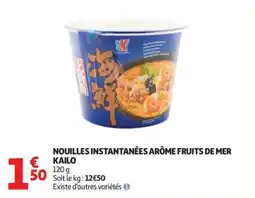 Auchan Nouilles instantanées arôme fruits de mer kailo offre
