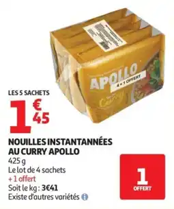Auchan Nouilles instantannées au curry apollo offre