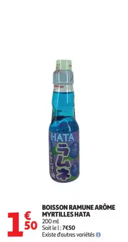 Auchan Boisson ramune arôme myrtilles hata offre