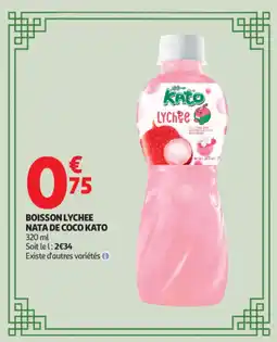 Auchan Boisson lychee nata de coco kato offre