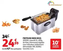 Auchan Friteuse inox 8521 offre