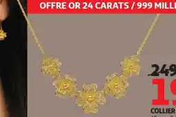 Auchan Collier or 24 carats offre