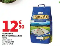 Auchan Riz basmati traditionnel zainab offre