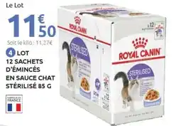 Mr Bricolage ROYAL CANIN Lot 12 sachets d'émincés en sauce chat stérilisé offre