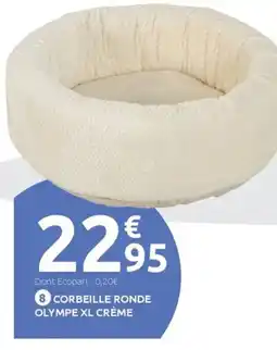 Mr Bricolage Corbeille ronde olympe xl crème offre