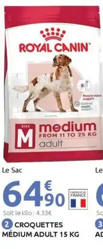 Mr Bricolage Croquettes france médium adult offre