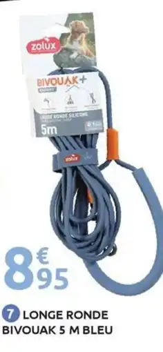 Mr Bricolage ZOLUX Longe ronde bivouak 5 m bleu offre