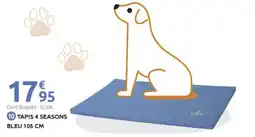 Mr Bricolage Tapis 4 seasons bleu 105 cm offre