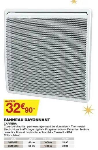 Bricomarché Panneau Rayonnant offre