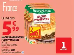 Auchan Hachis parmentier fleury michon offre