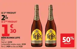 Auchan Bière blonde leffe offre